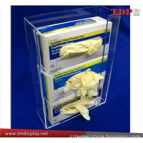 clear wall mounting disposable glove dispenser latex glove dispenser triple clear acrylic exam glove dispenser